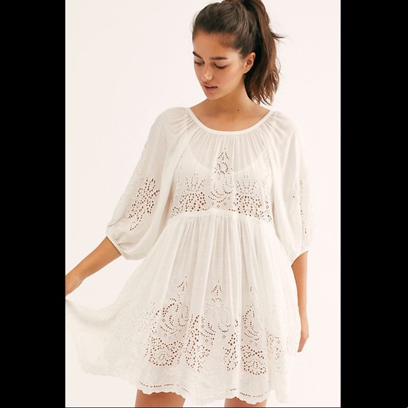 Free People Dresses & Skirts - NWOT Free People Unrefined Eyelet Tunic